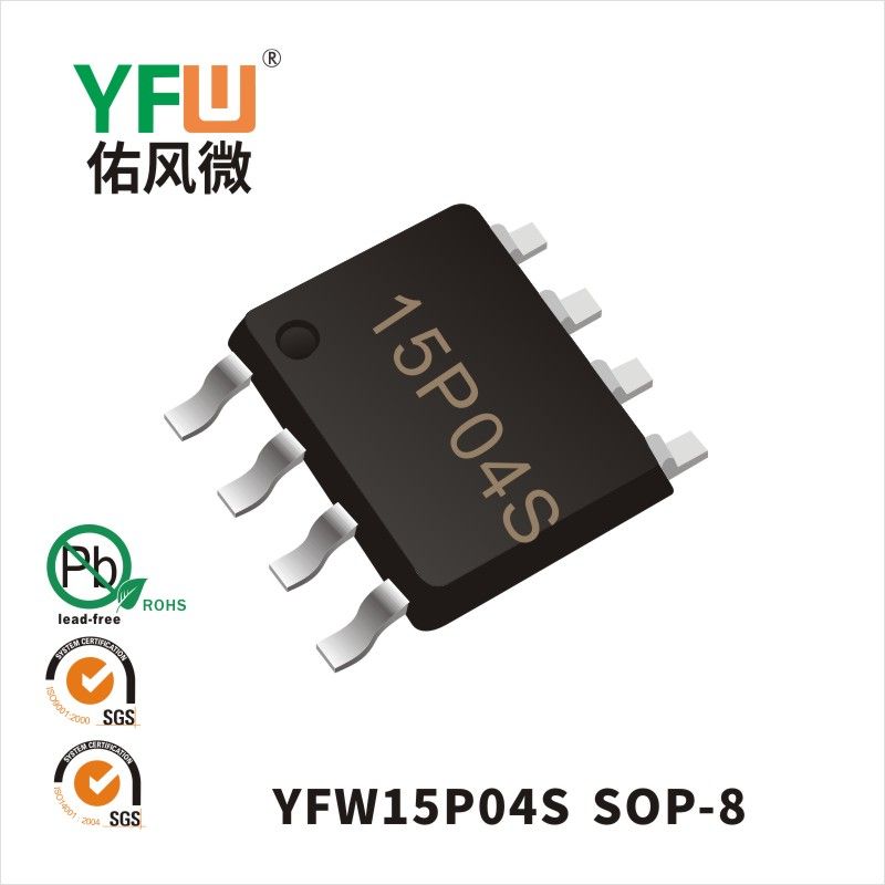 YFW15P04S SOP-8_Marking:15P04S MOSFEL_YFW brand